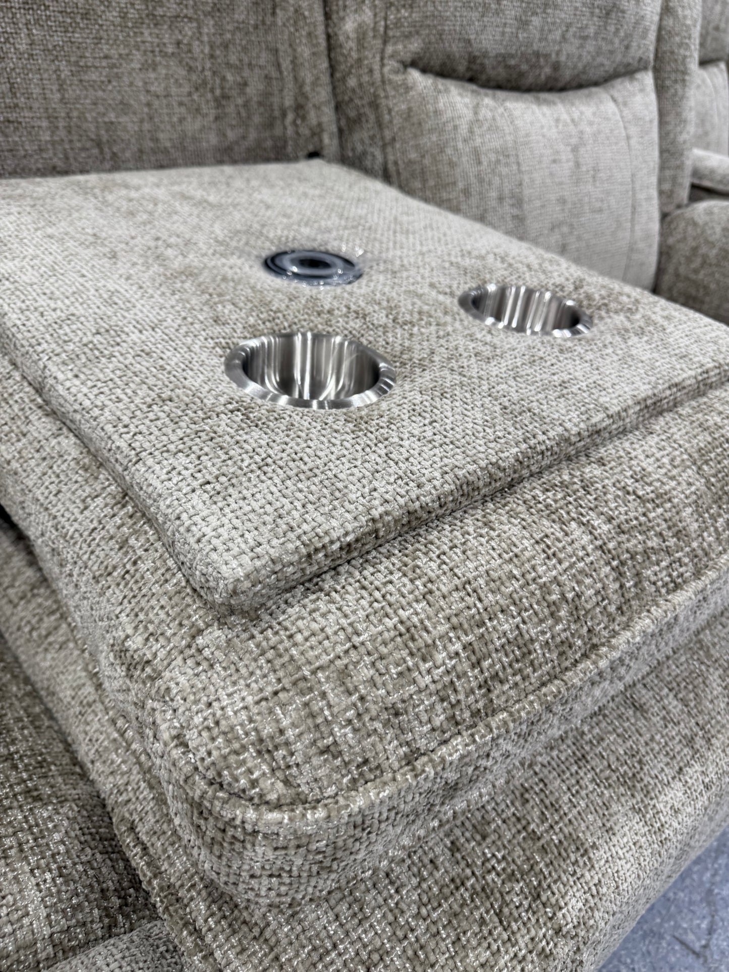 Milan 3 Seater Manual Reclining Sofa BISCUIT