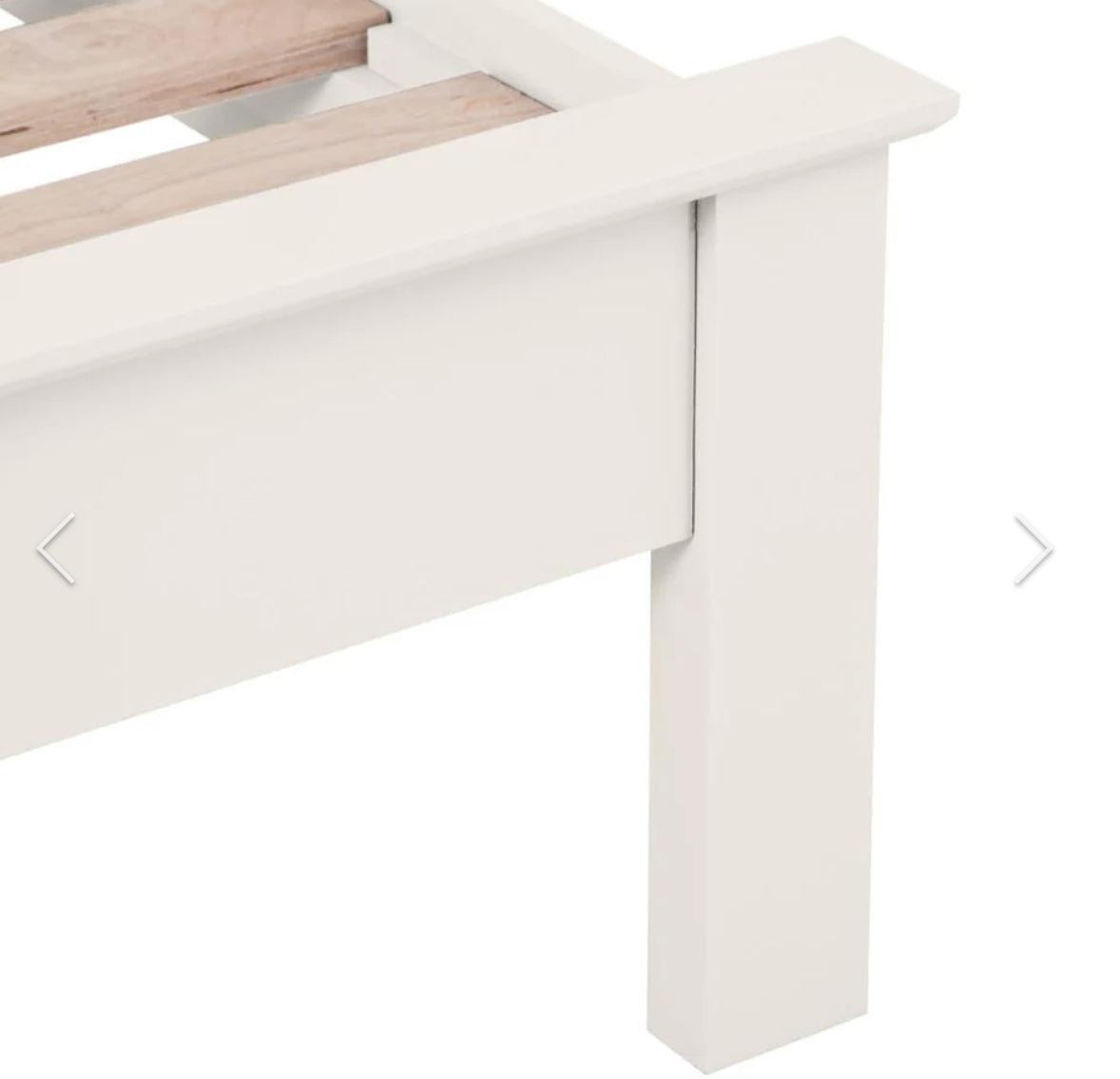 Florida Ivory Wooden Bed Frame