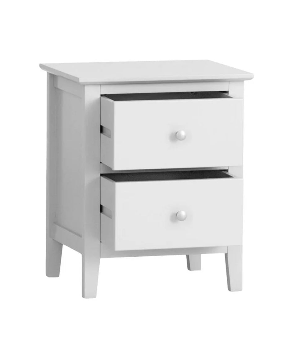 Florida 2 Drawer Bedside Grey