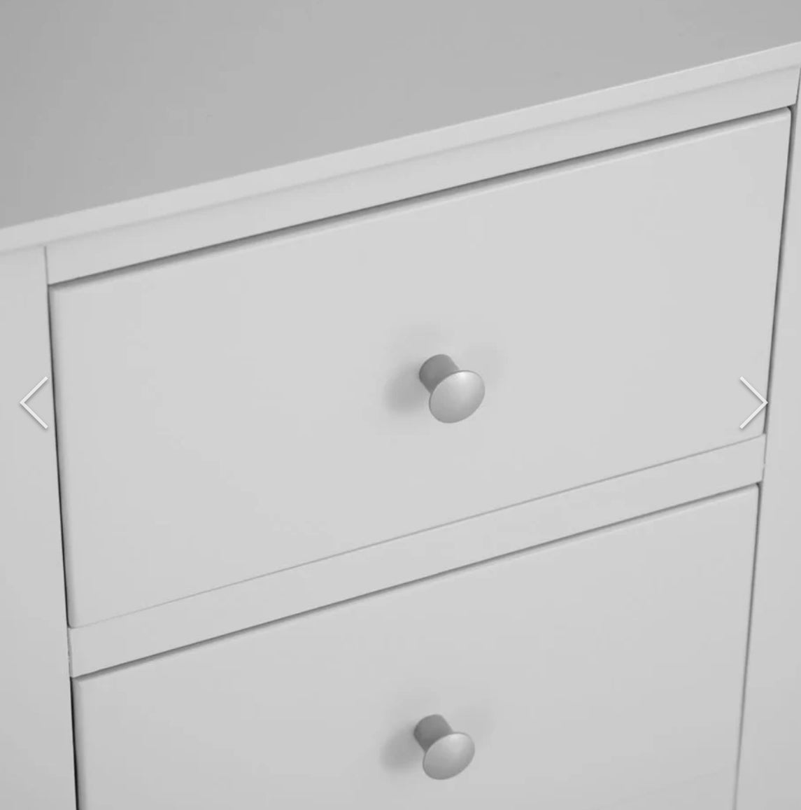 Florida 2 Drawer Bedside Grey