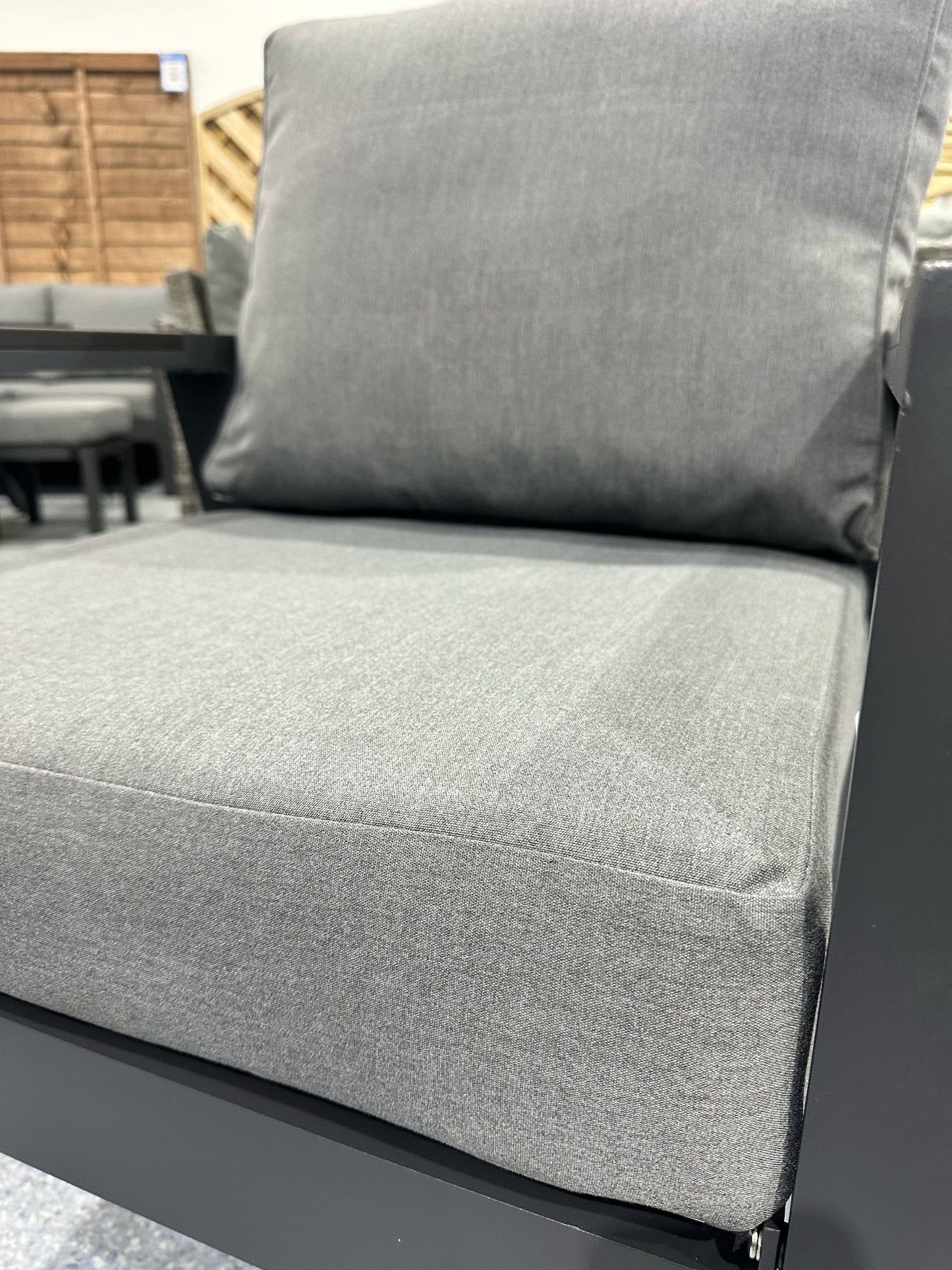 Vegas Grey Aluminium Armchair