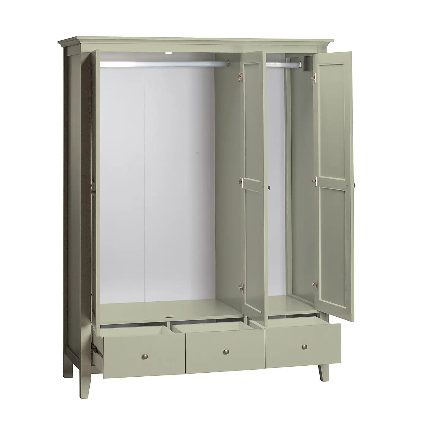 Lynton 3 Door 3 Drawer Wardrobe SAGE
