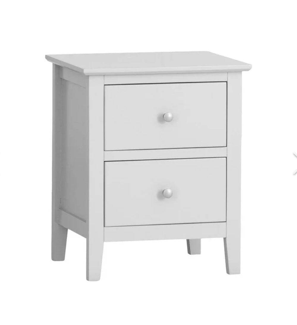 Florida 2 Drawer Bedside Grey