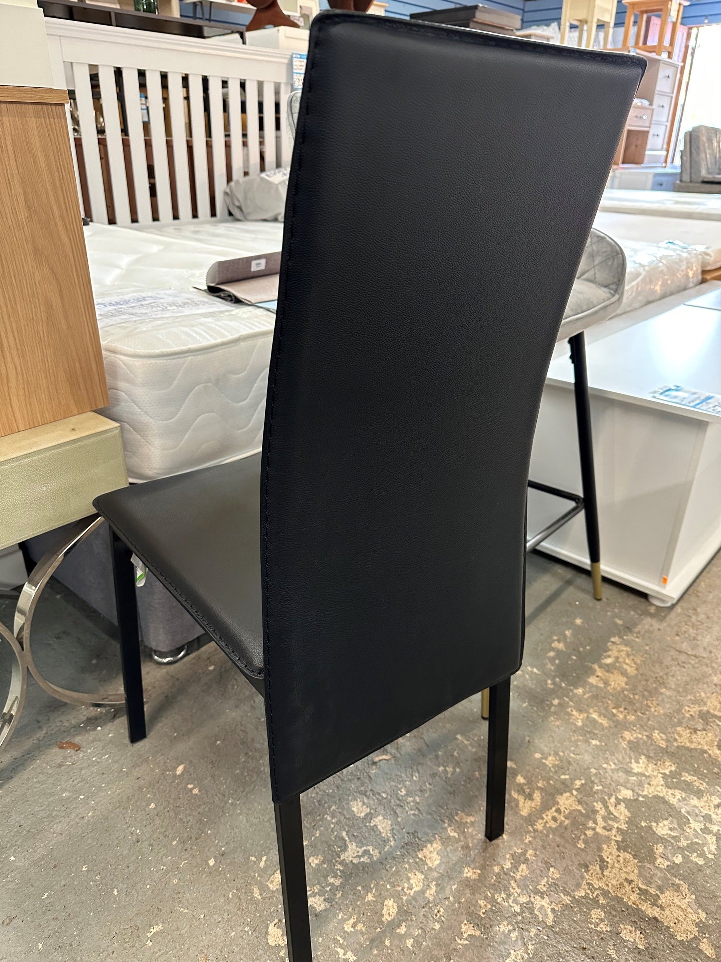 Set Of 4 Black Dining Chairs