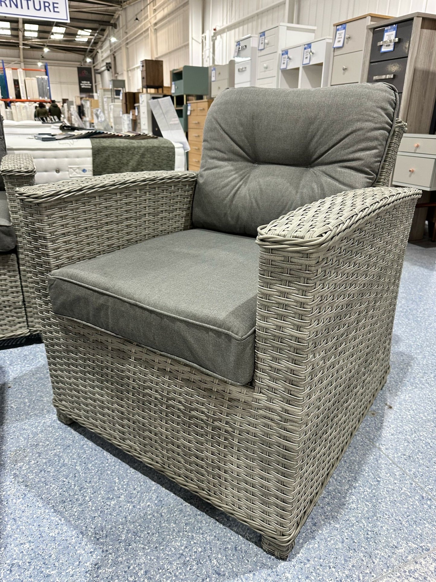 Corfu Light Grey Corner Rising Table Set