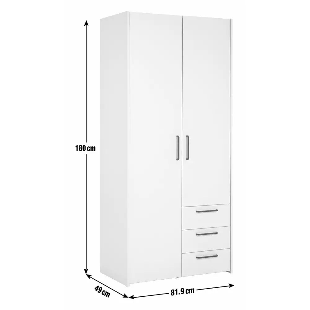 Oldham 2 Door 3 Drawer Wardrobe GREEN