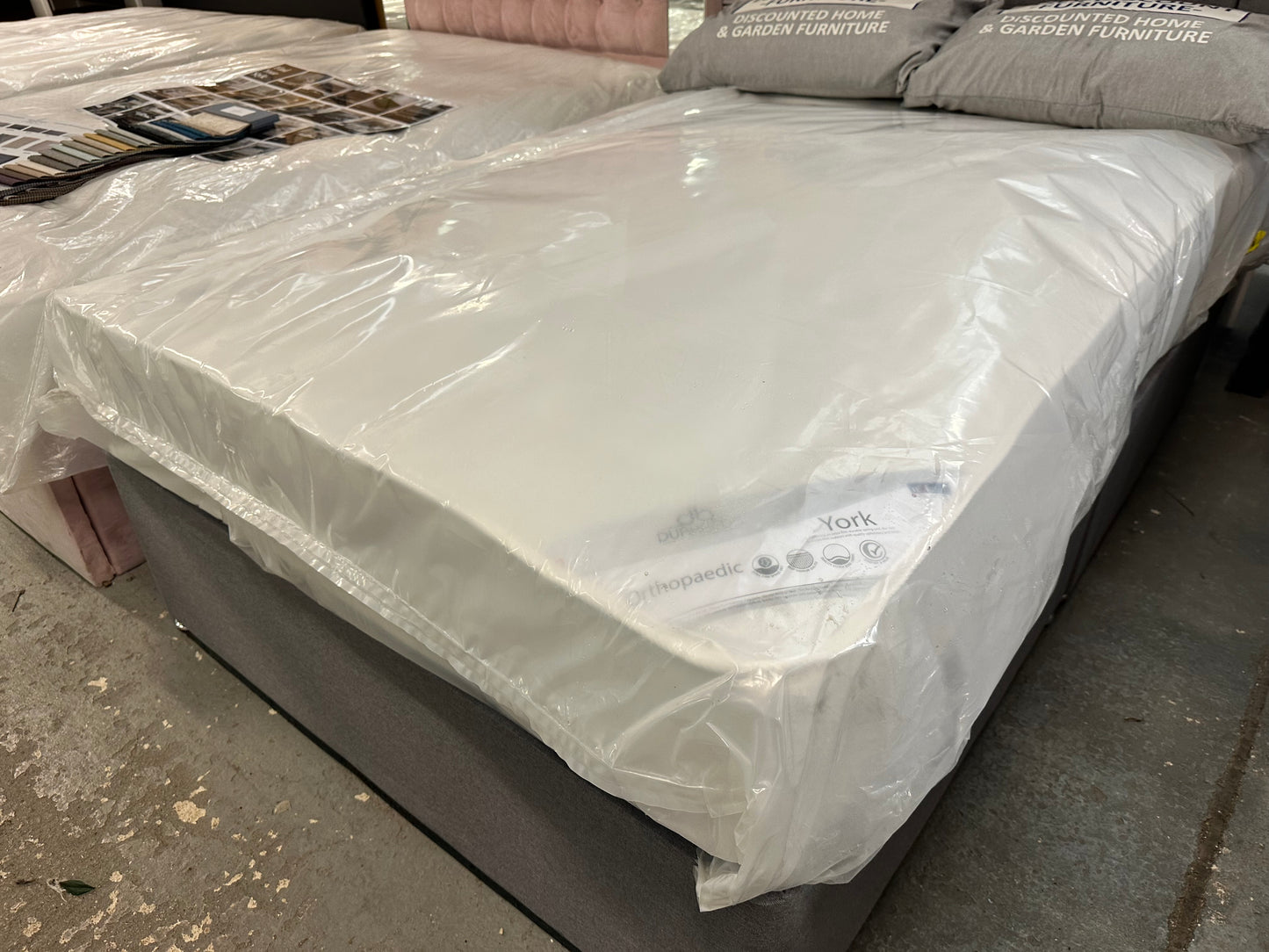 Sophia Divan Base, Mattress & Headboard Set