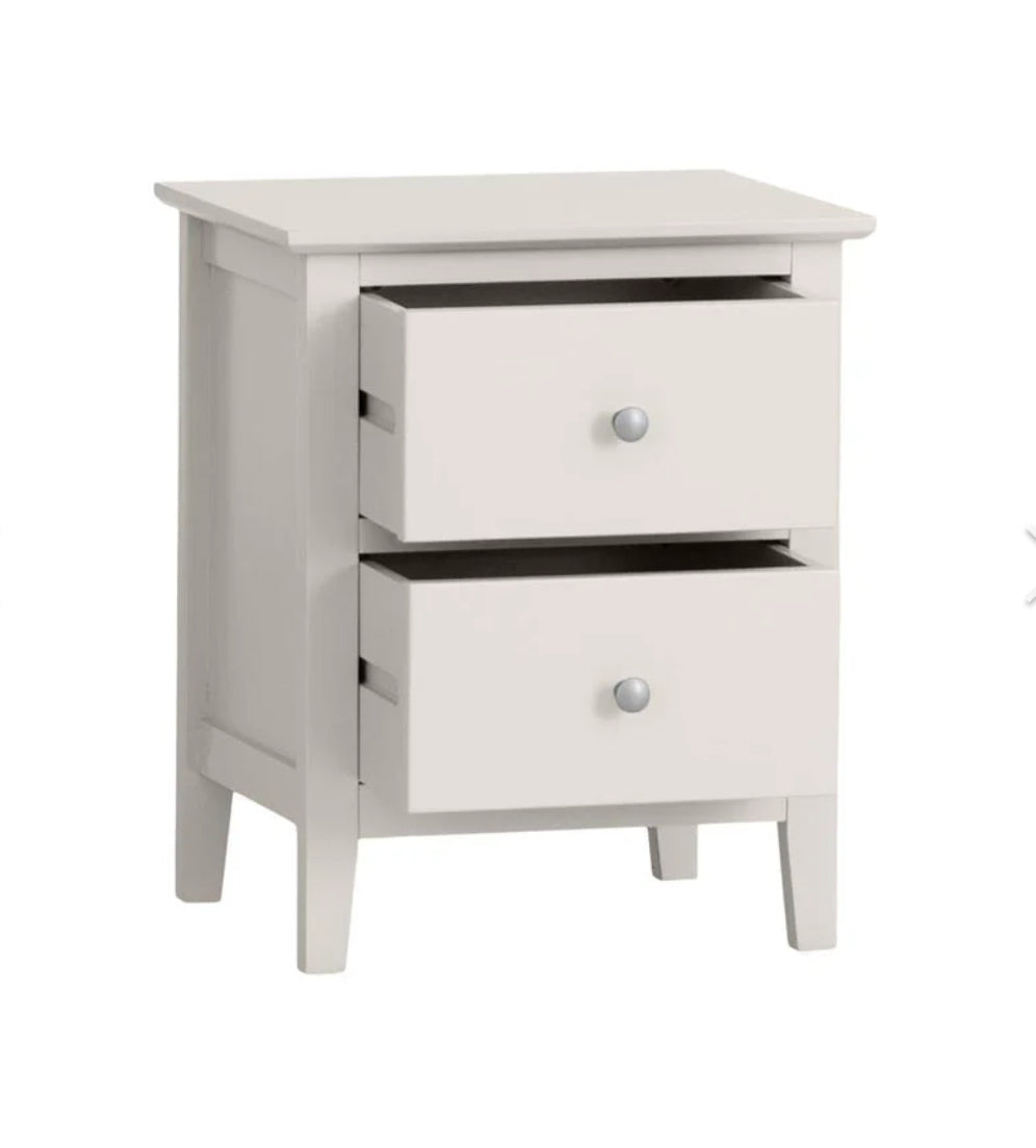 Florida 2 Drawer Bedside Ivory