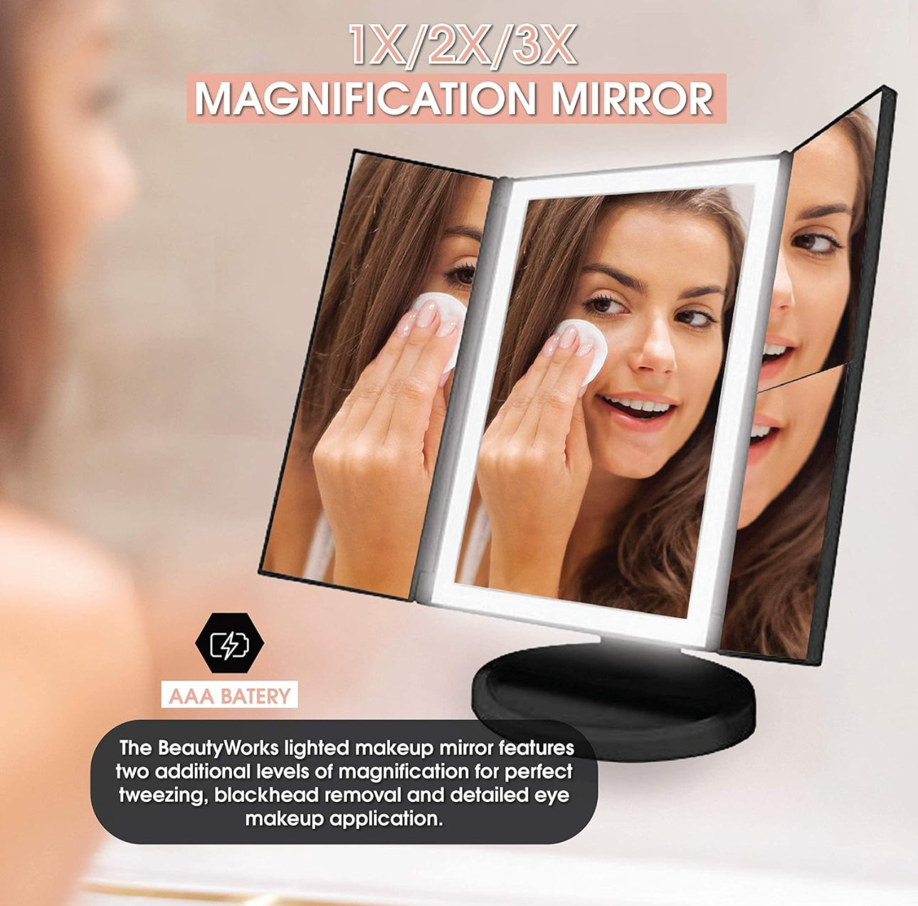 Beauty Work LED Vanity Mirror