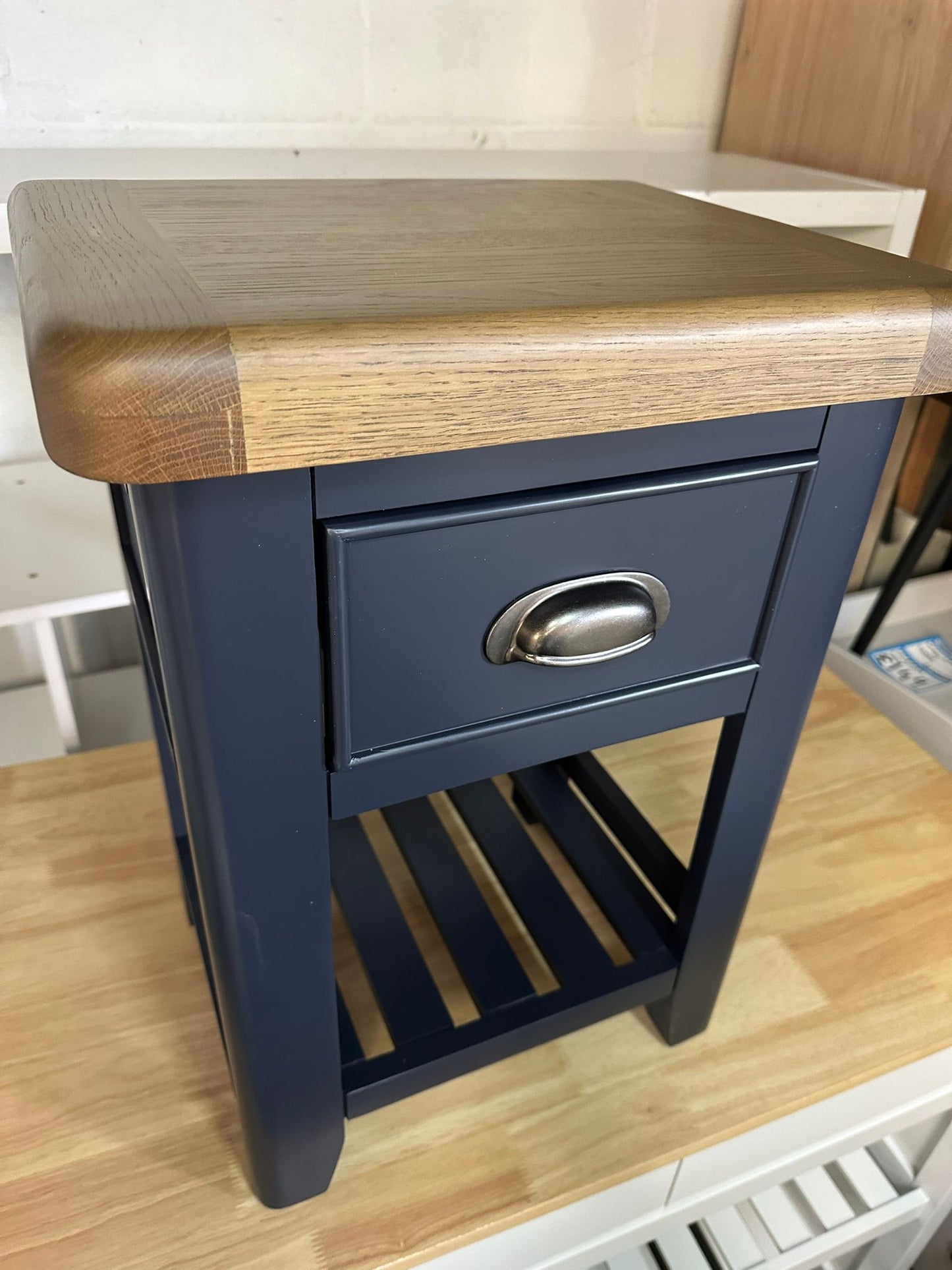 HOP 1 Drawer Bedside Cabinet Blue