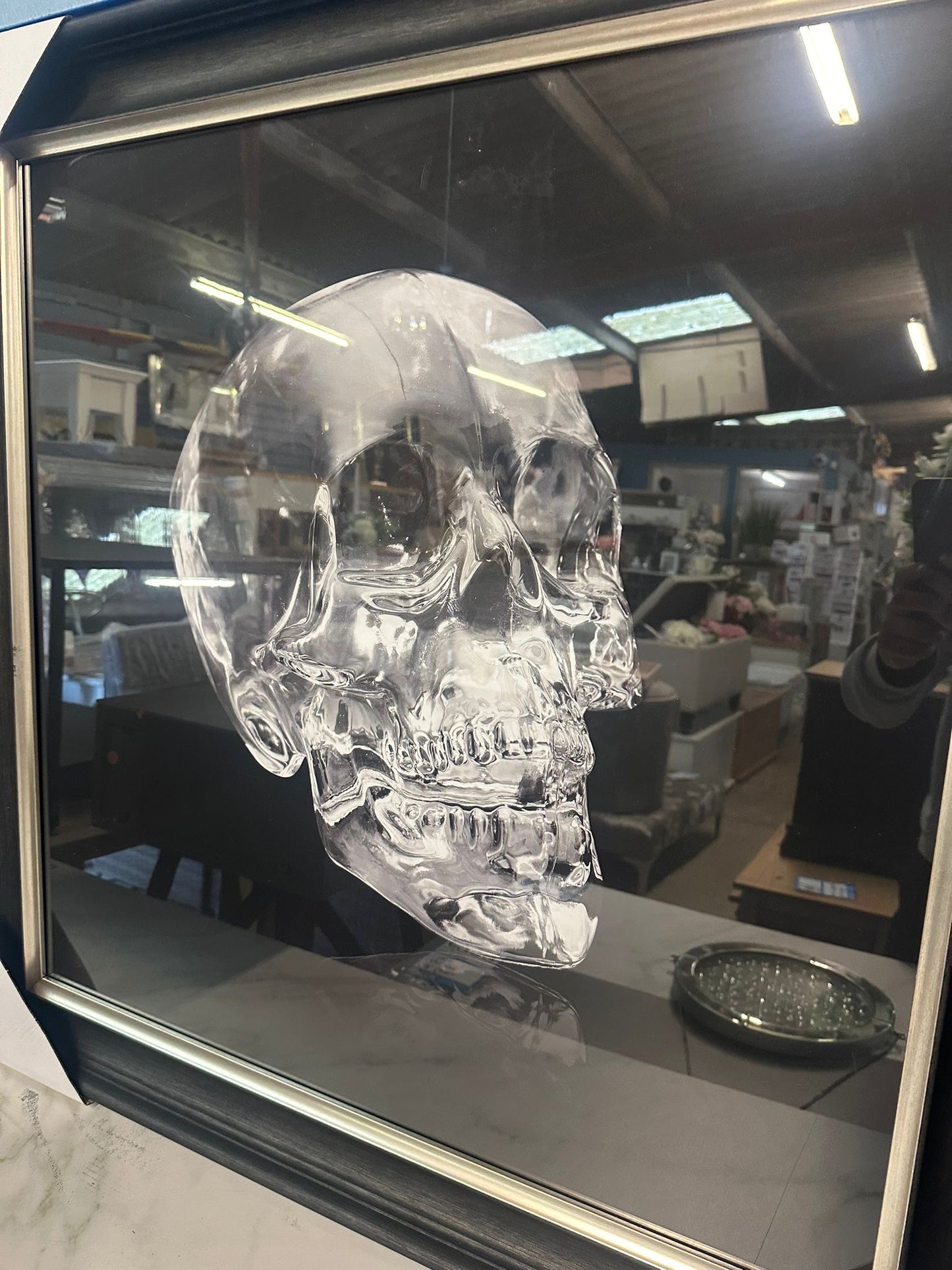 Skull Large Framed Print Picture