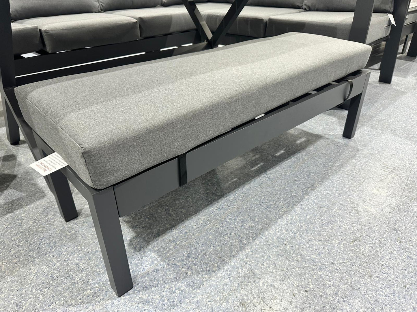 Vegas Grey Aluminium Large Corner Dining Set