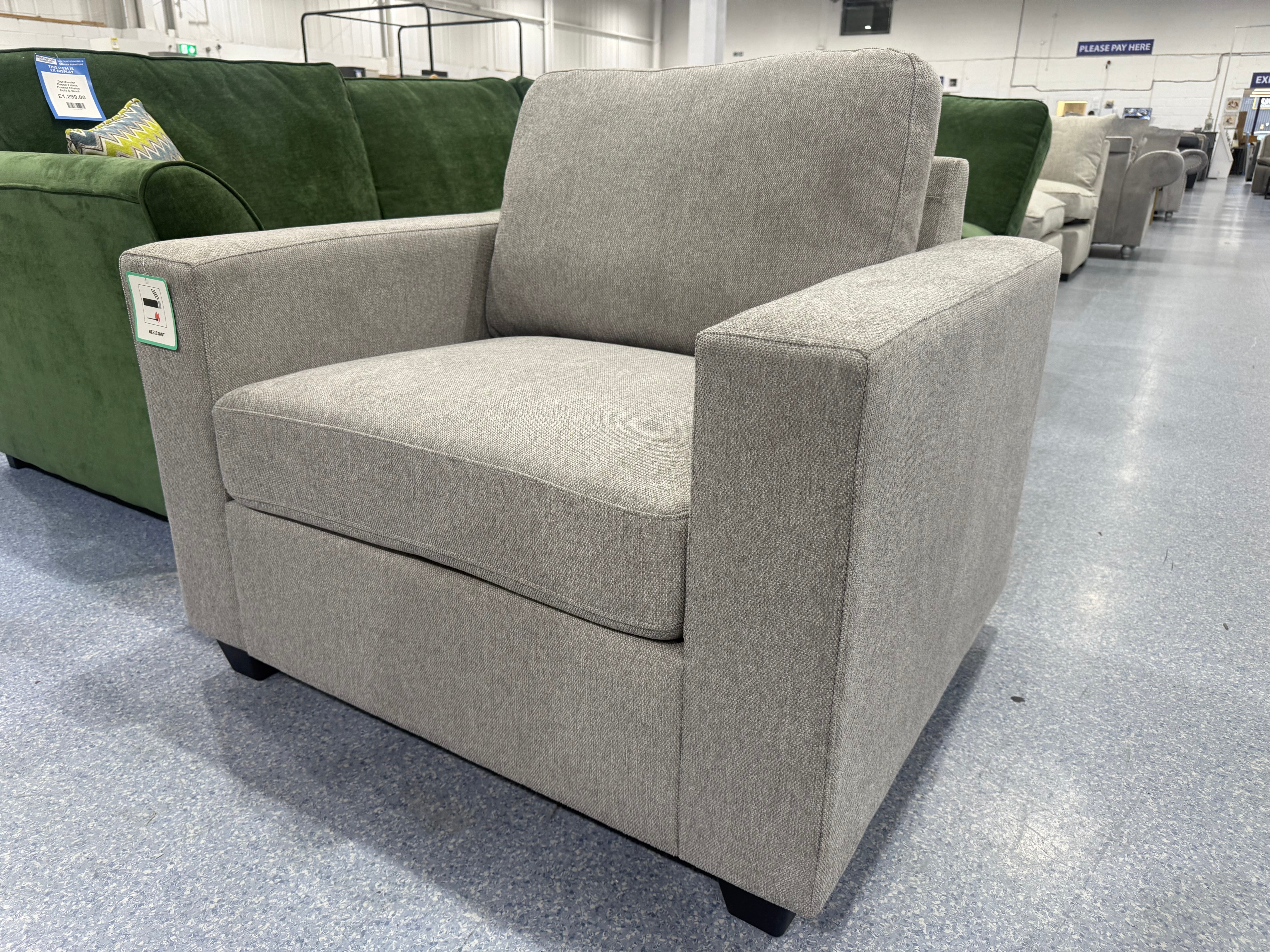 Nimbus Grey Armchair – Essex Discount Furniture