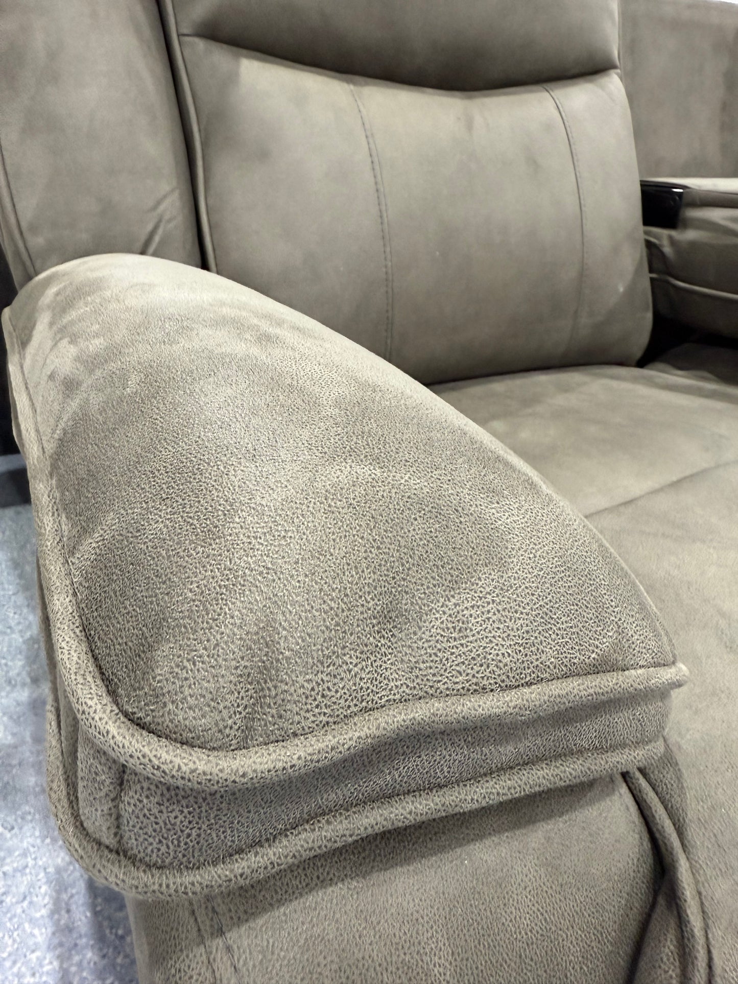 Milan 3 Seater Manual Reclining Sofa STEEL