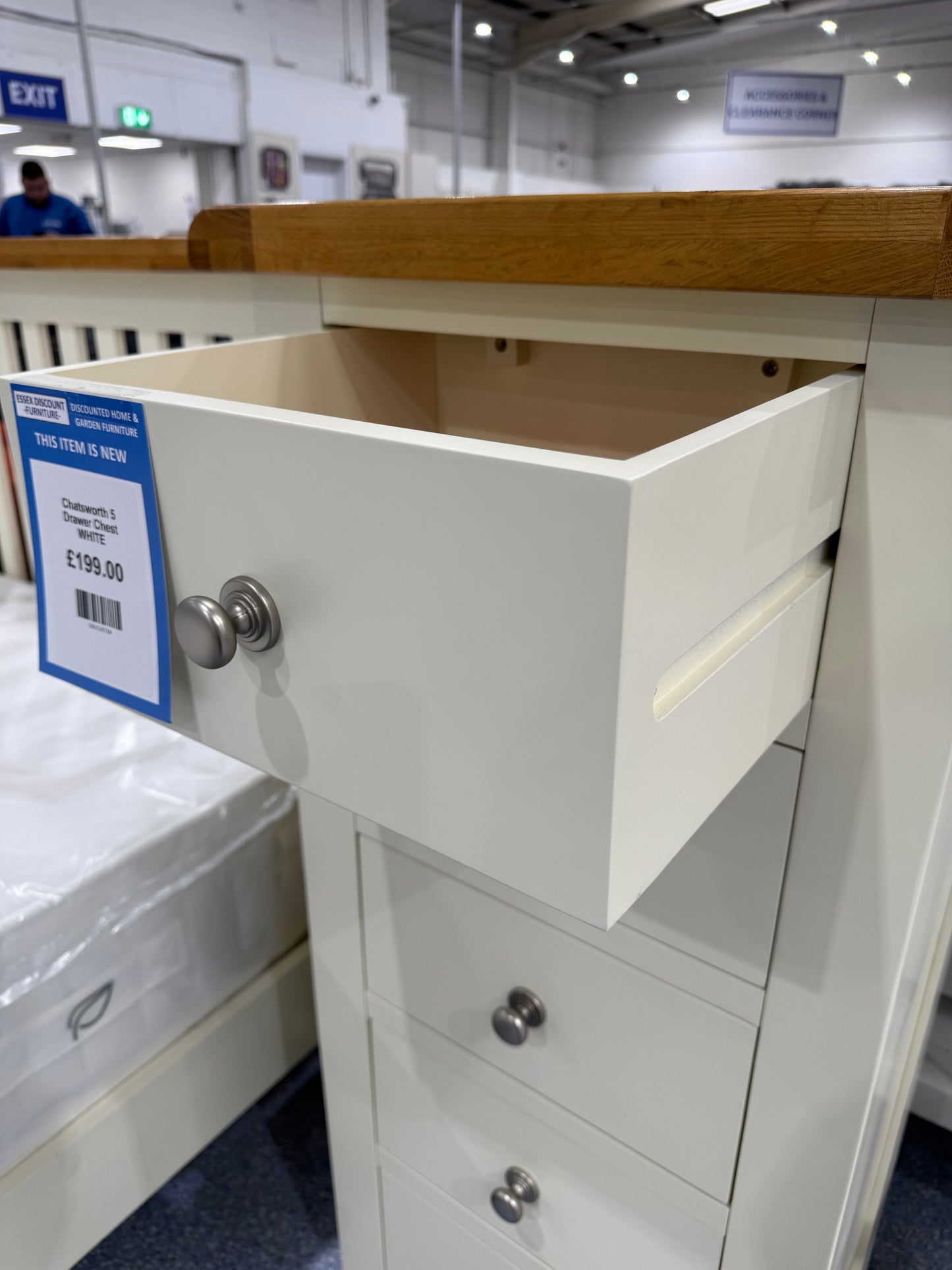 Chatsworth 5 Drawer Chest WHITE