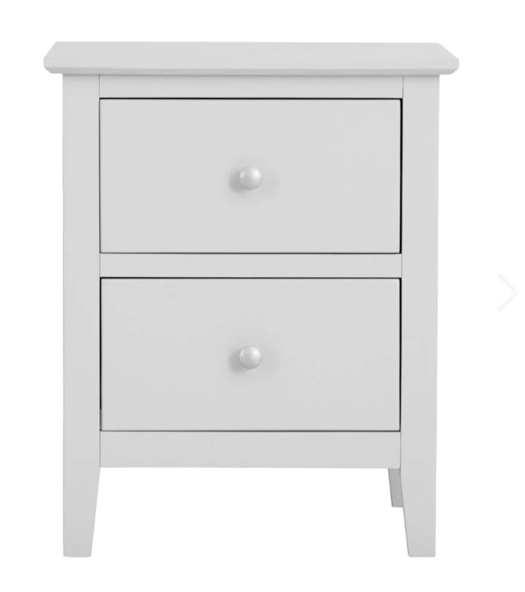 Florida 2 Drawer Bedside Grey
