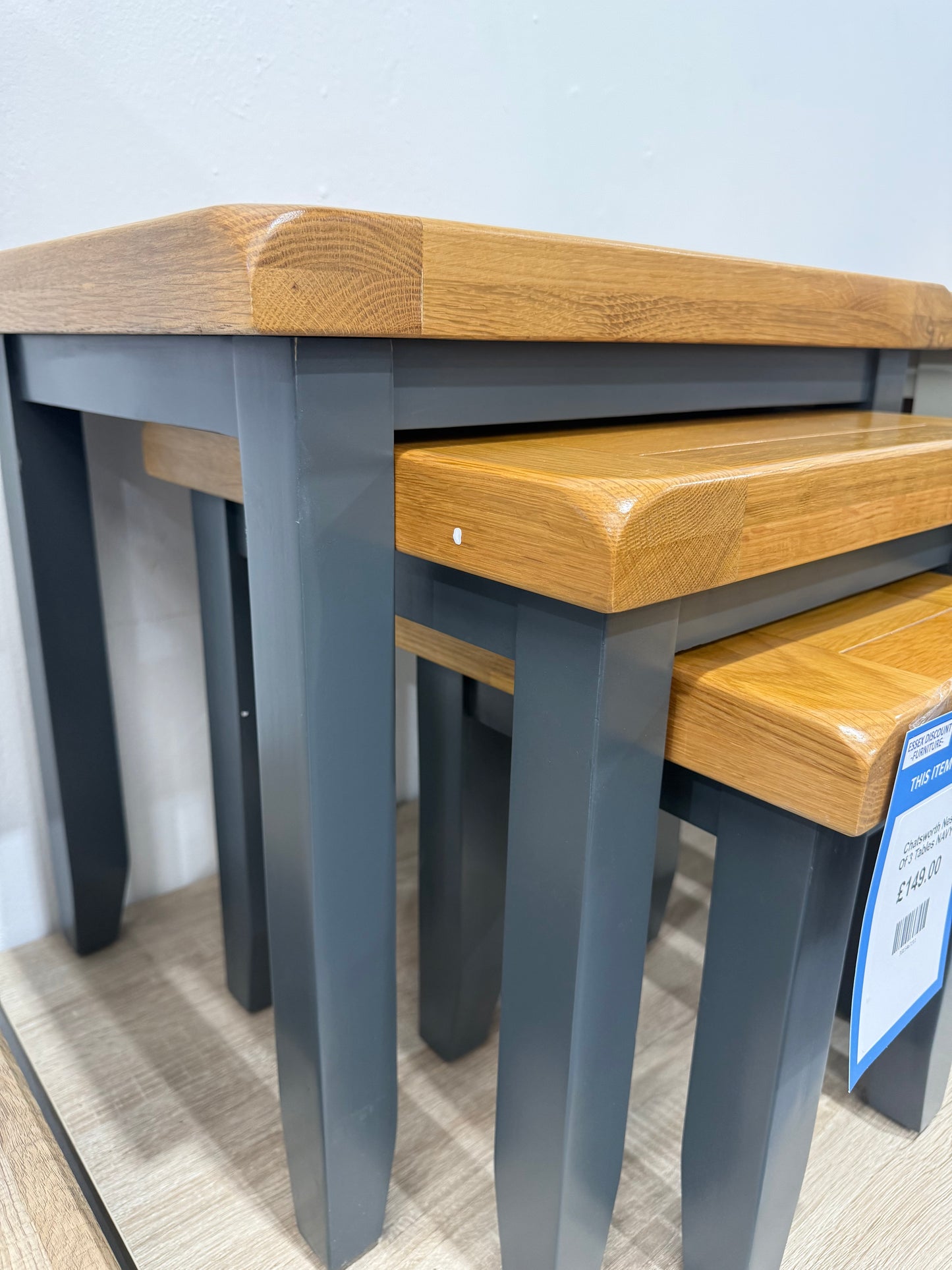 Chatsworth Nest Of 3 Tables NAVY