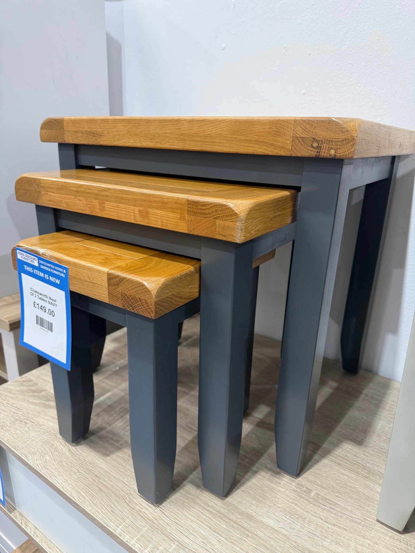 Chatsworth Nest Of 3 Tables NAVY