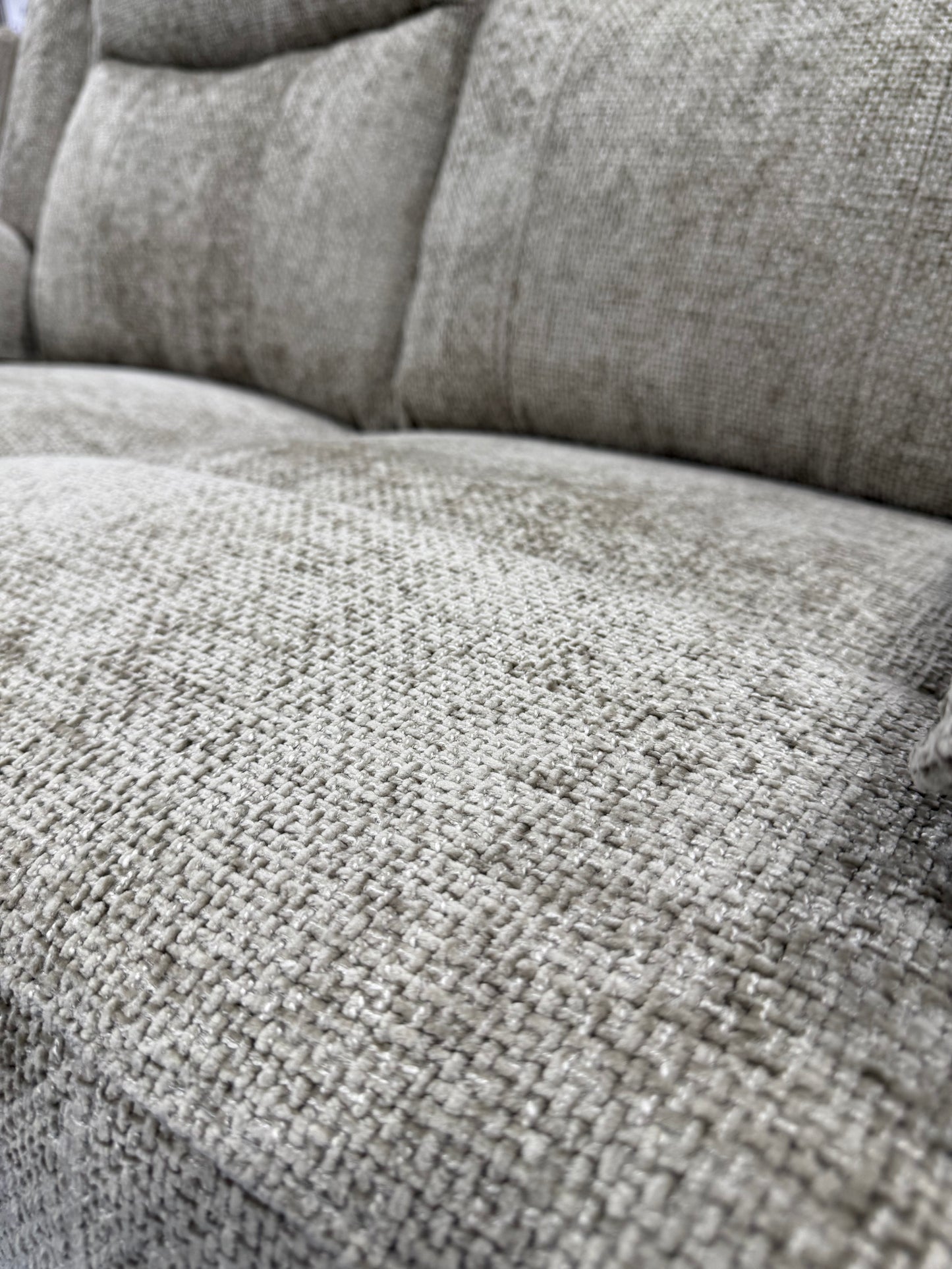 Milan 2 Seater Manual Reclining Sofa BISCUIT