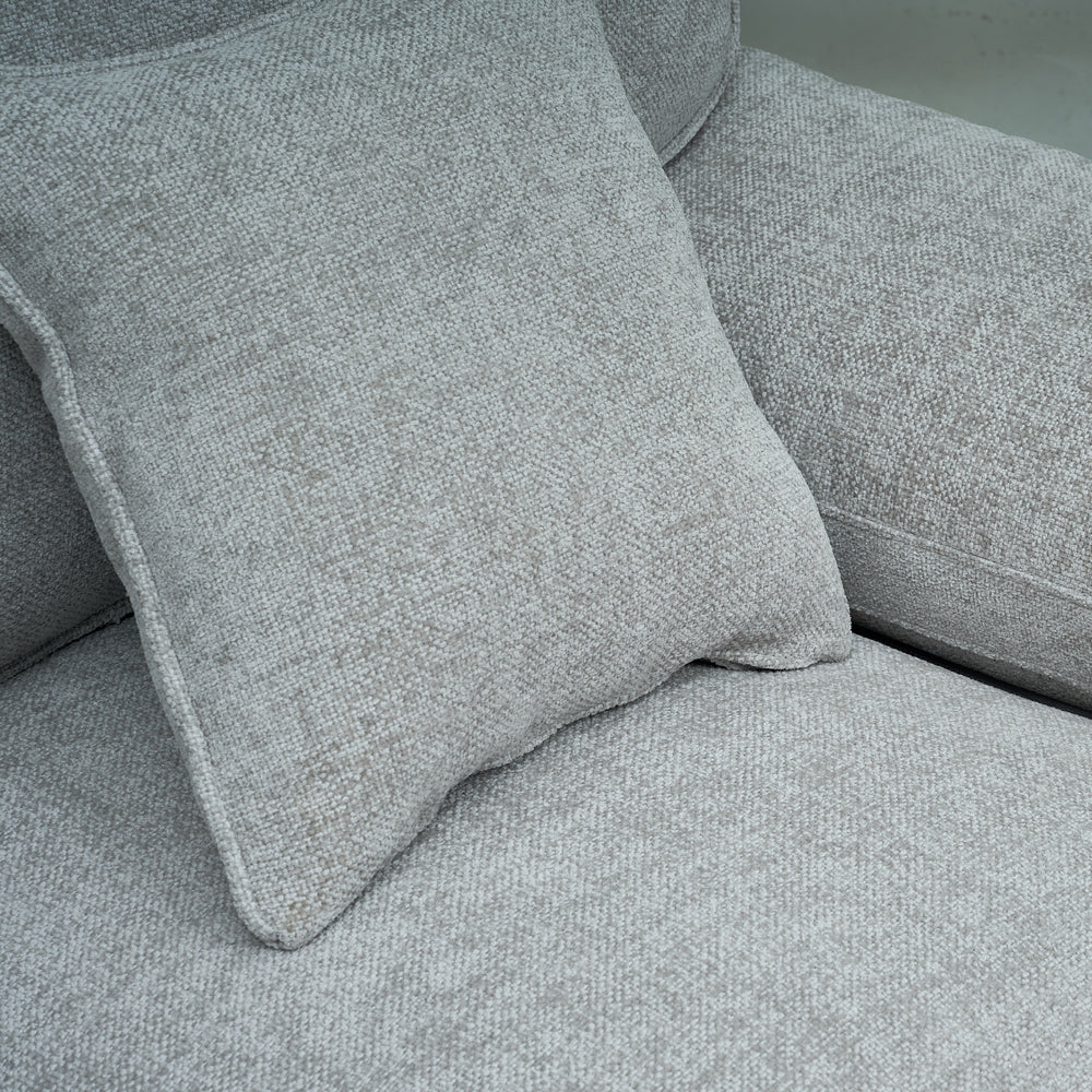 York Silver 3 Seater Sofa