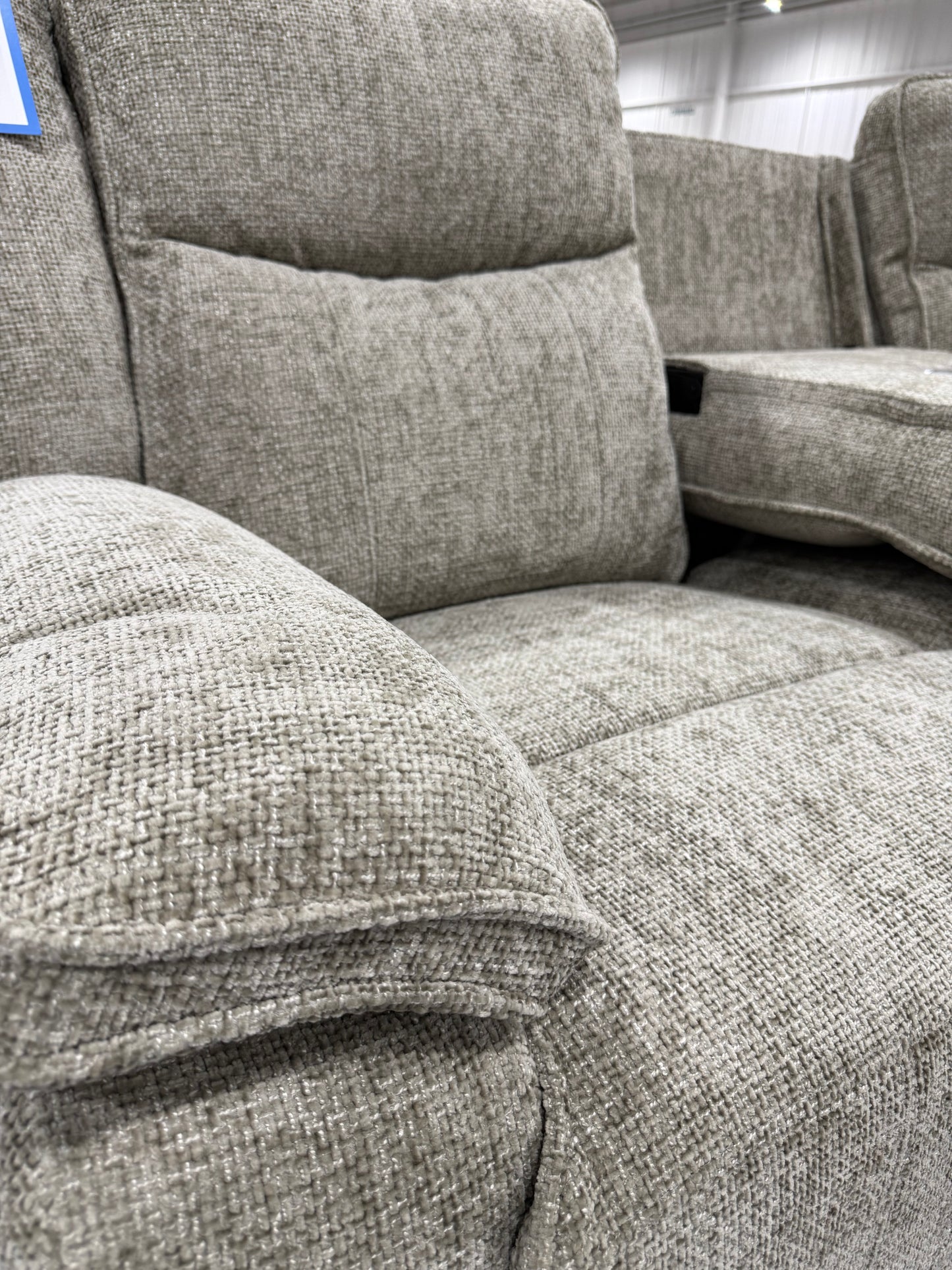 Milan Manual Reclining Corner Sofa BISCUIT
