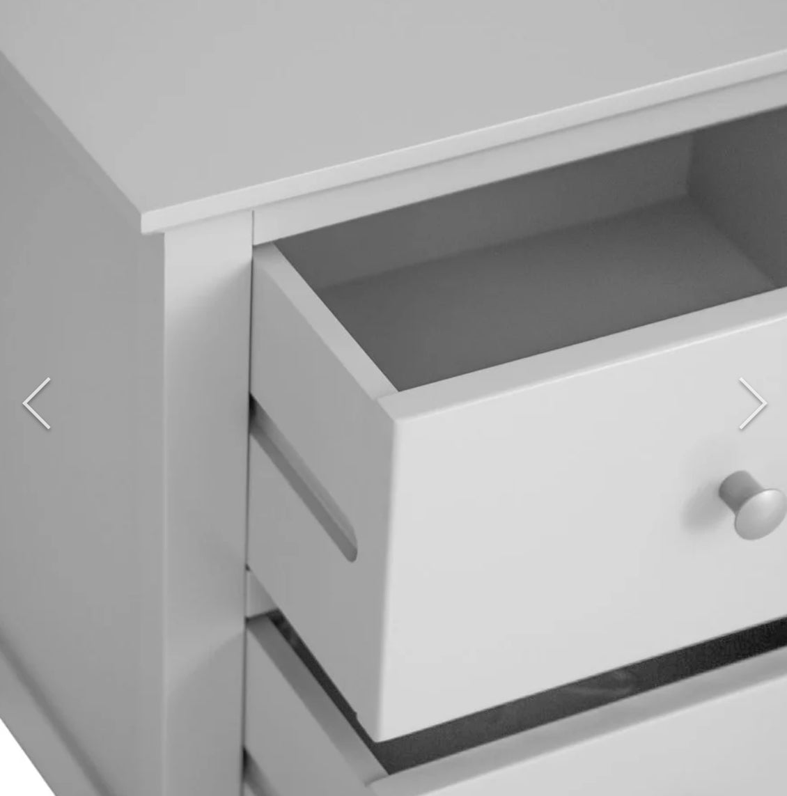 Florida 2 Drawer Bedside Grey