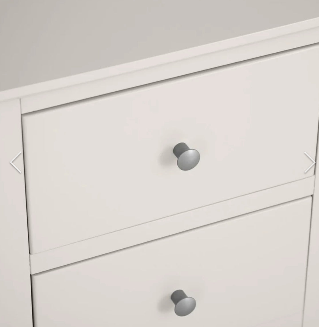 Florida 2 Drawer Bedside Ivory