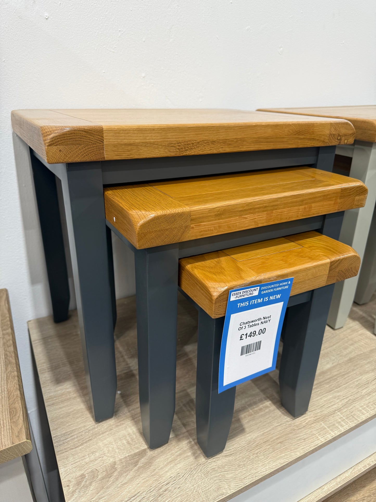 Chatsworth Nest Of 3 Tables NAVY