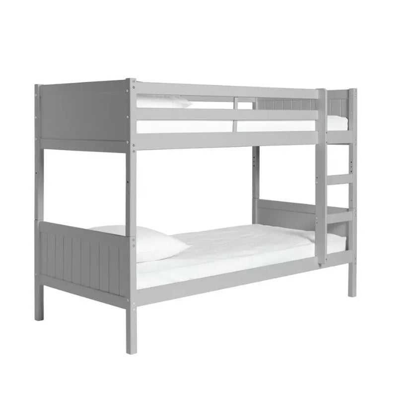 Grey Wooden Detachable Bunk Bed