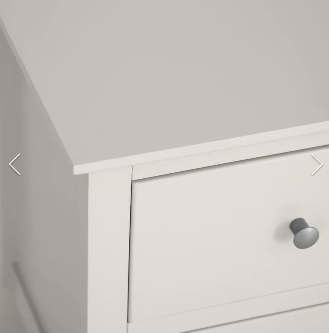 Florida 2 Drawer Bedside Ivory