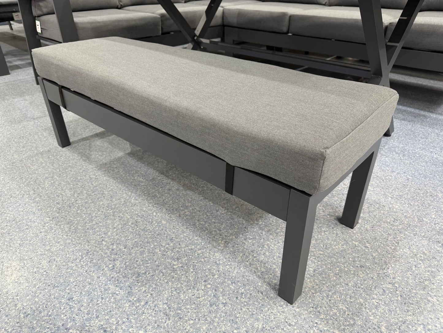 Vegas Grey Aluminium Dining Set V2