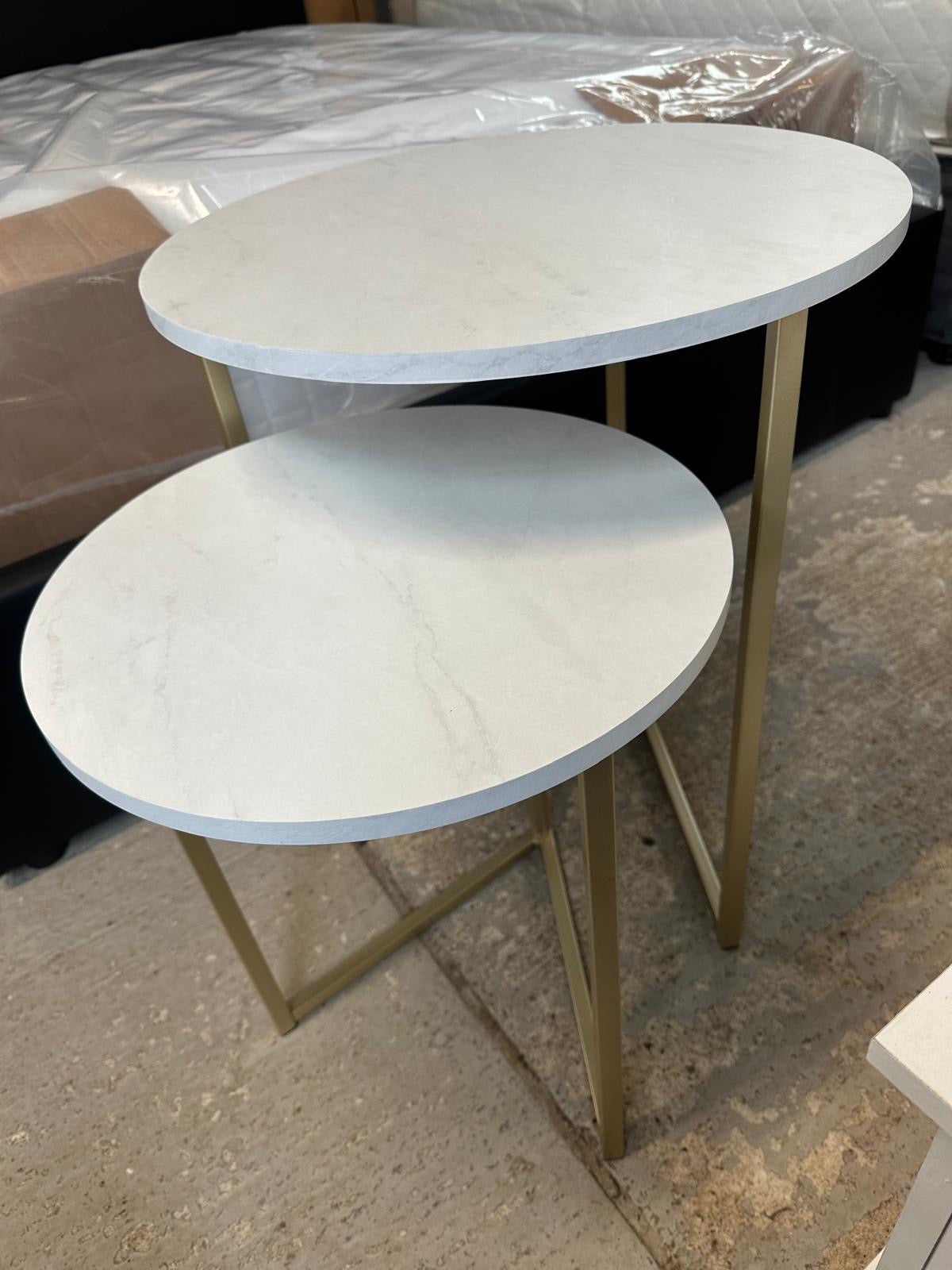 Marble Effect Nest Of Tables