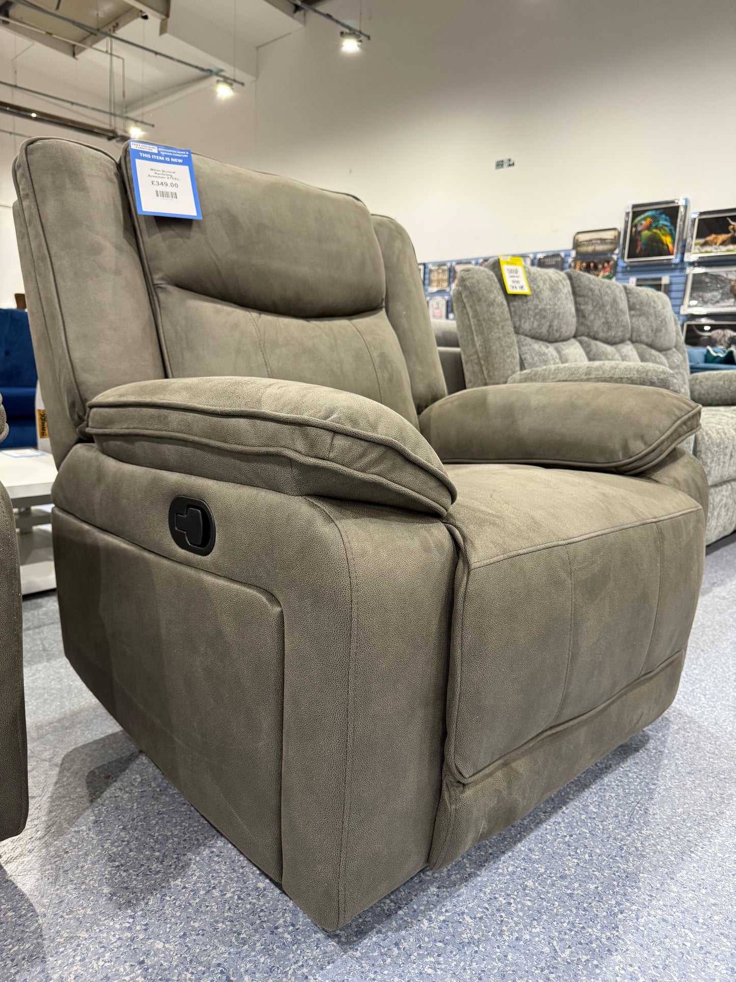 Milan Manual Reclining Armchair STEEL