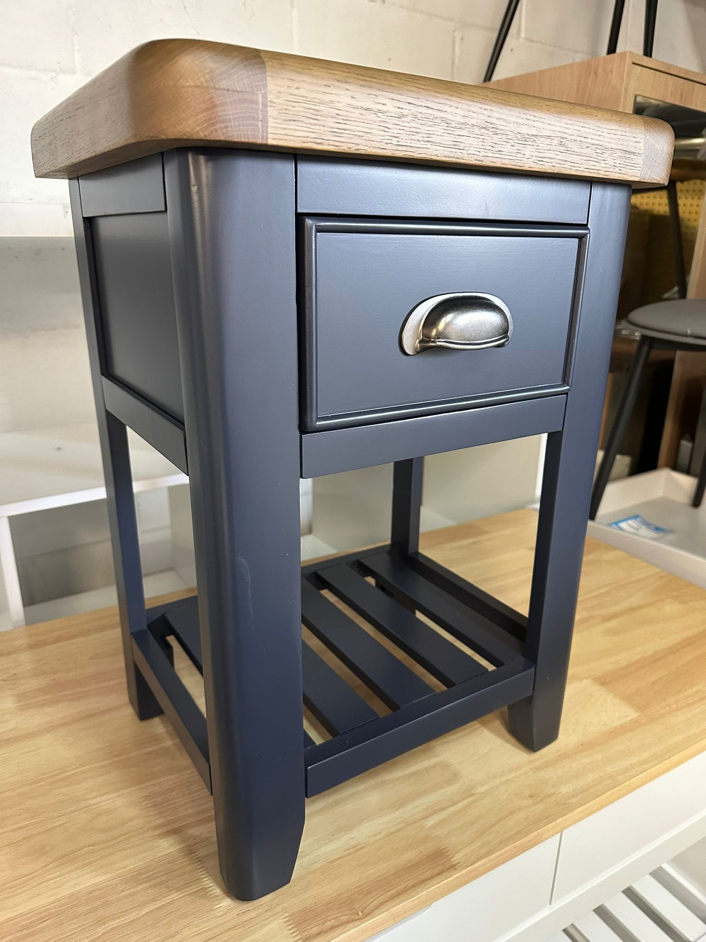 HOP 1 Drawer Bedside Cabinet Blue