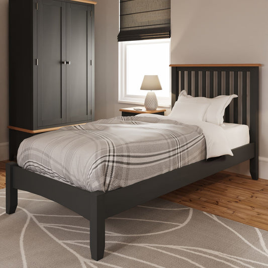 GA Grey Wooden Bed Frame