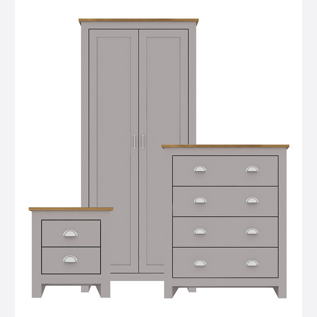 Lancaster Grey And Oak Trio Set