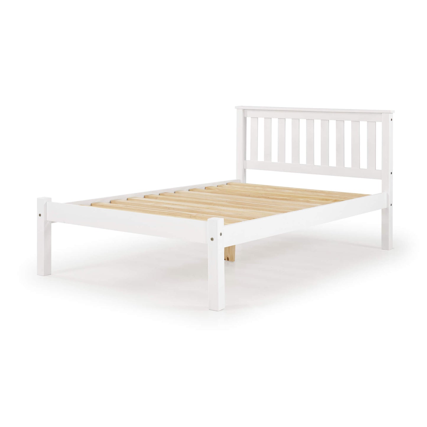 HL Manila Low Foot End White Pine Bed Frame