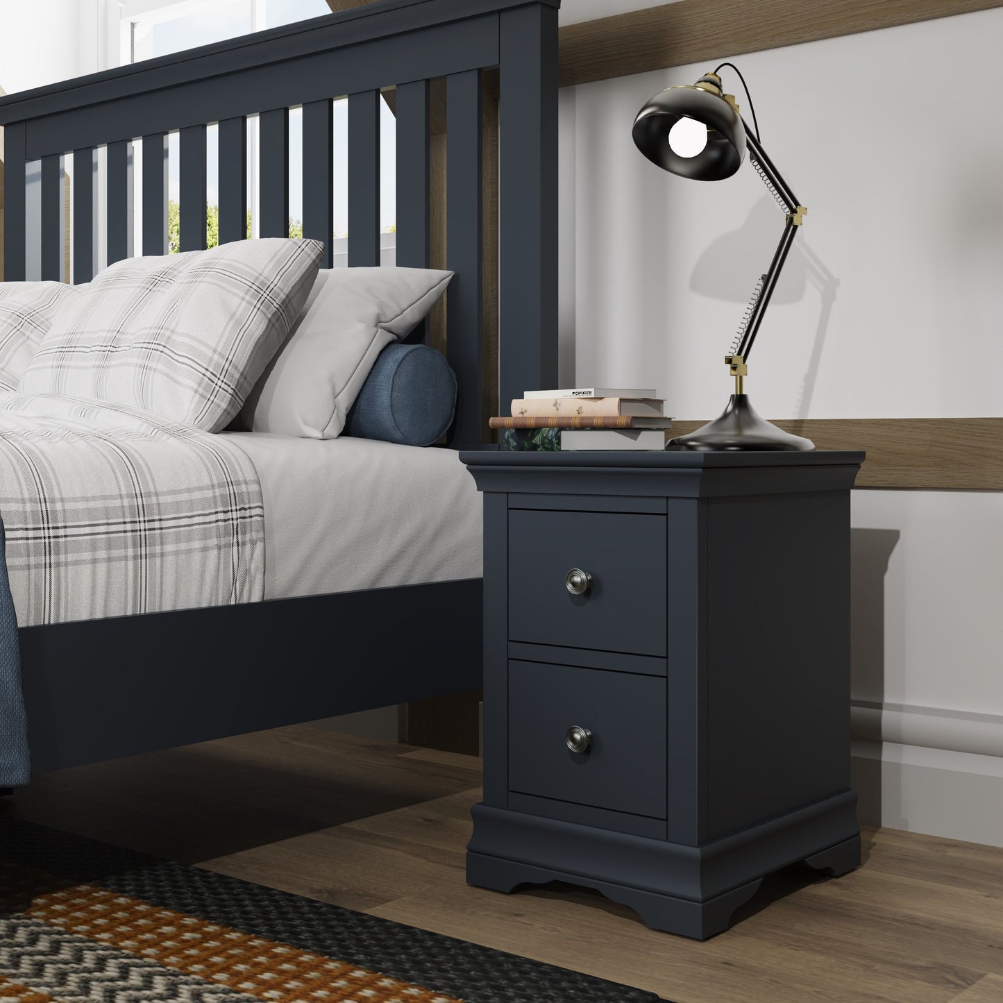 SW Bedside Cabinet Midnight Grey