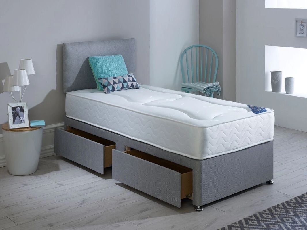 York Divan Base, Mattress & Headboard Set