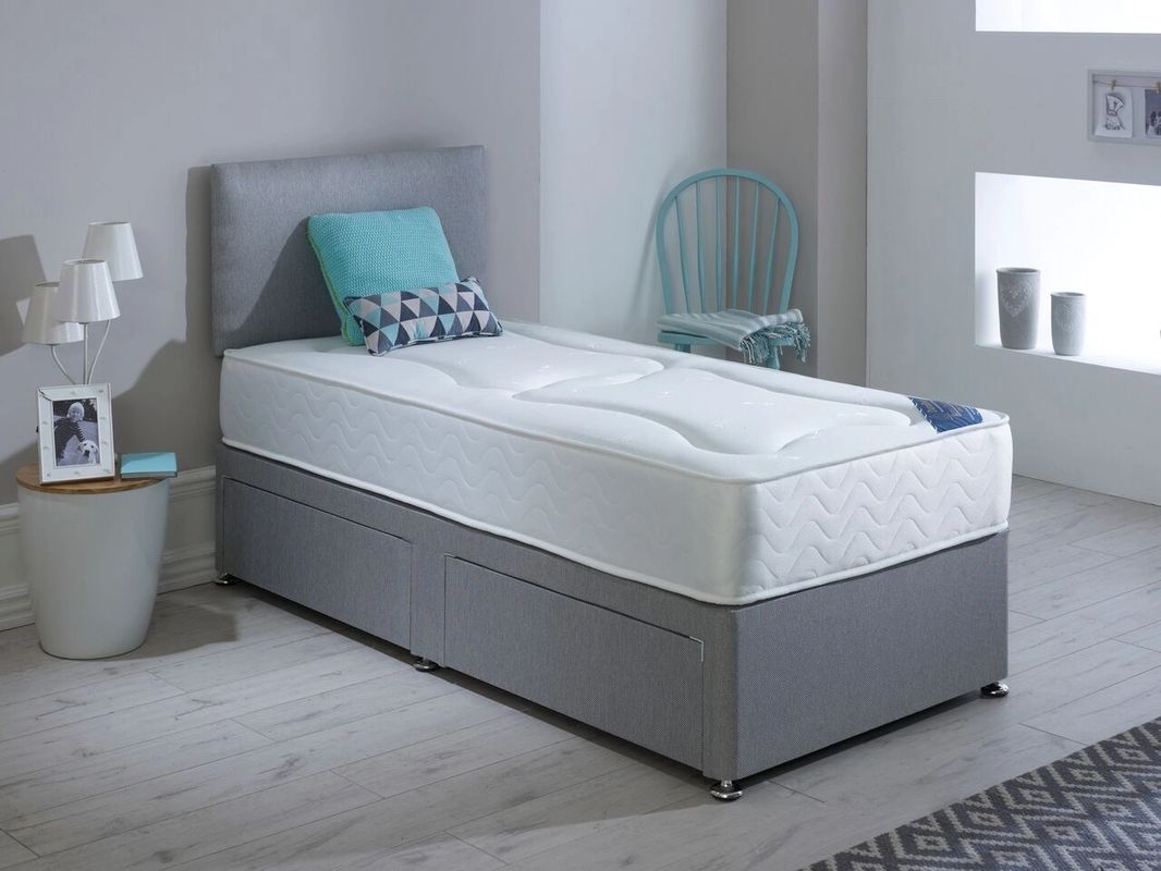 York Divan Base, Mattress & Headboard Set