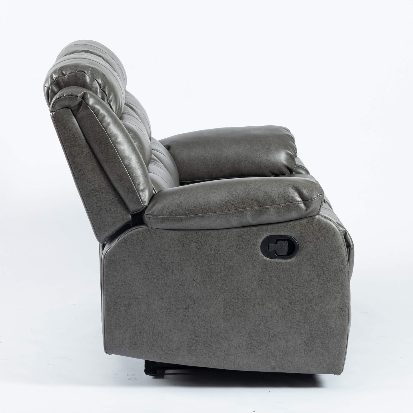 Aire Grey Leather 2 Seater Recliner