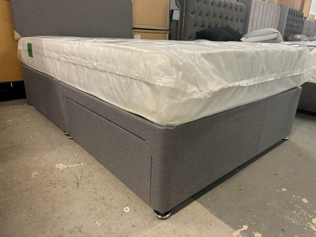 York Divan Base, Mattress & Headboard Set