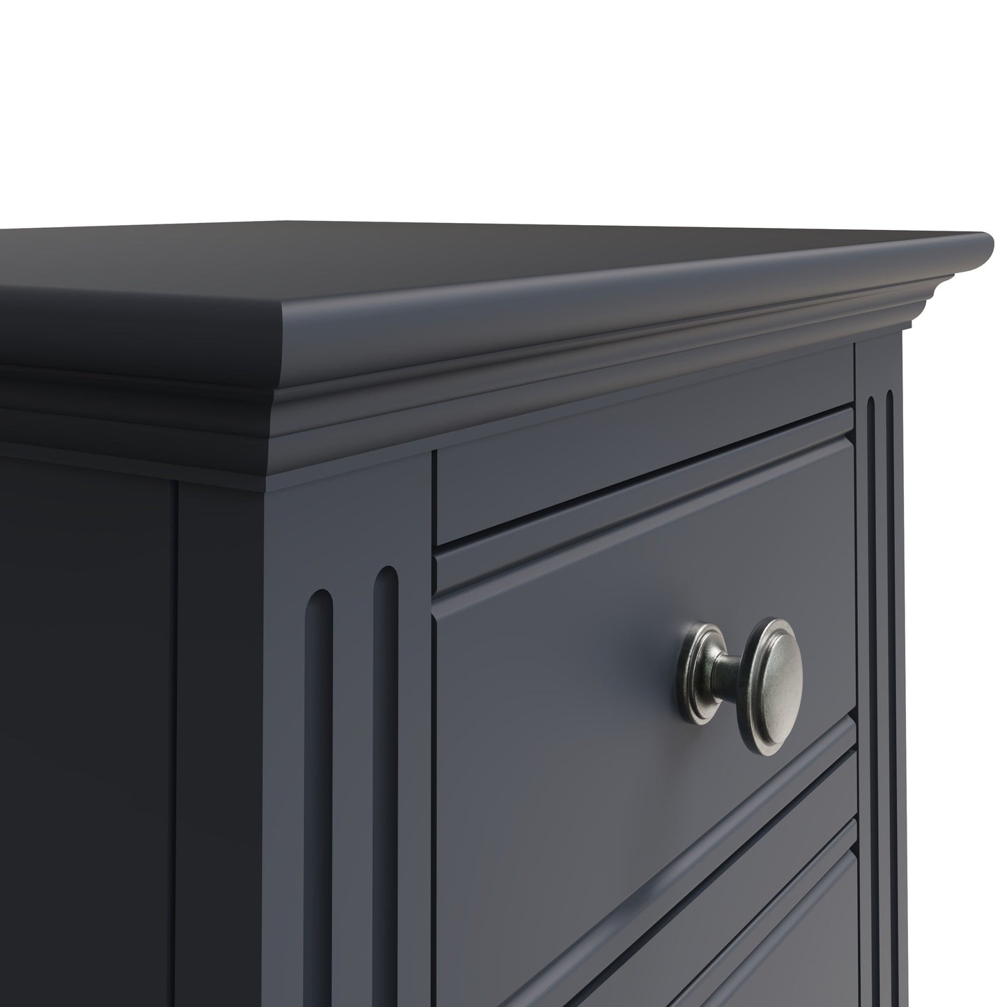 BP Large Bedside Cabinet Midnight Grey