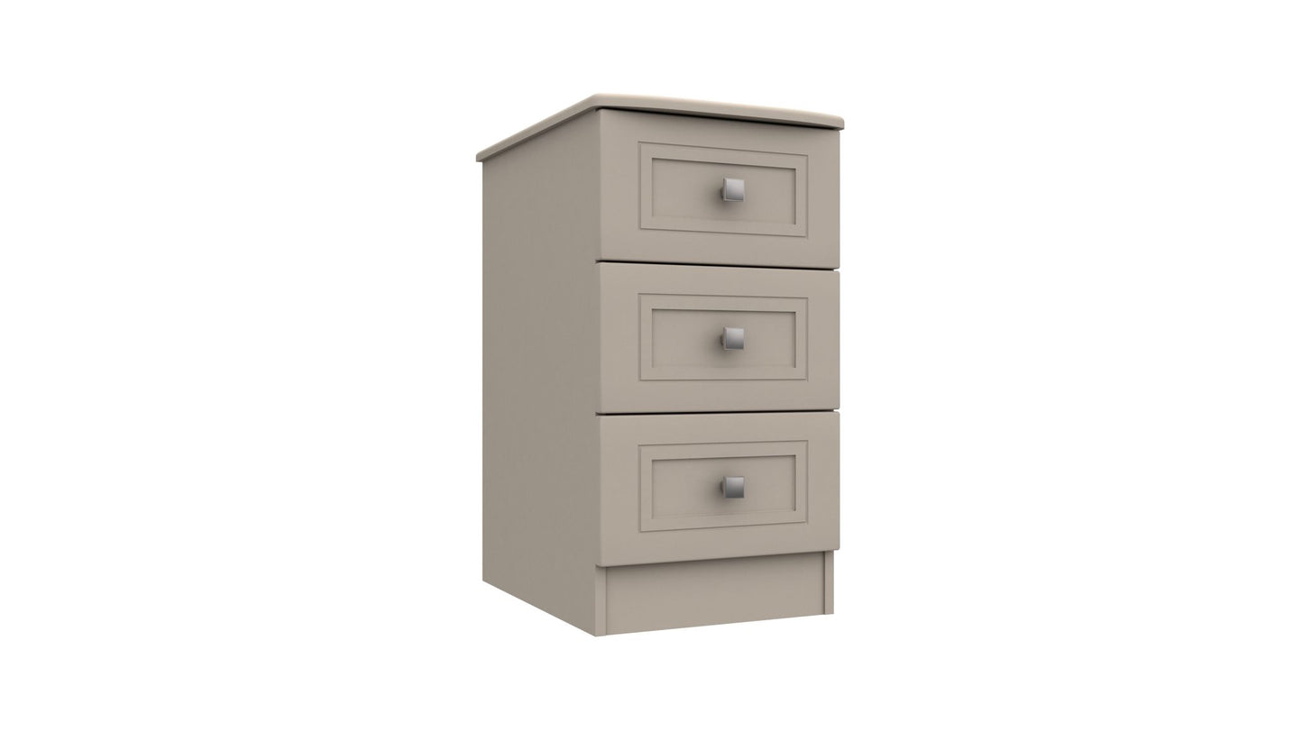 Canterbury 3 Drawer Bedside FIRED EARTH