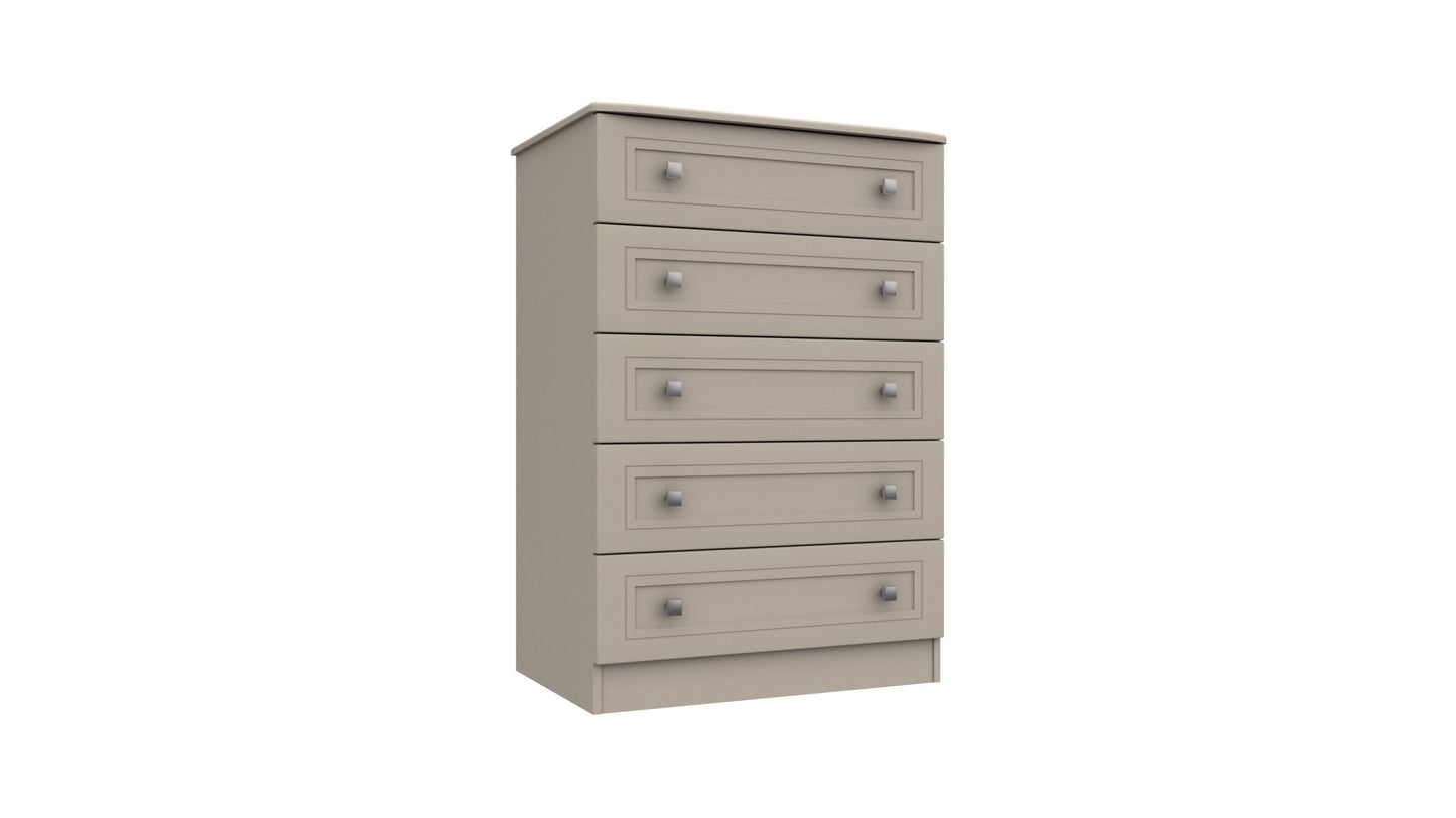 Canterbury 5 Drawer Chest FIRED EARTH