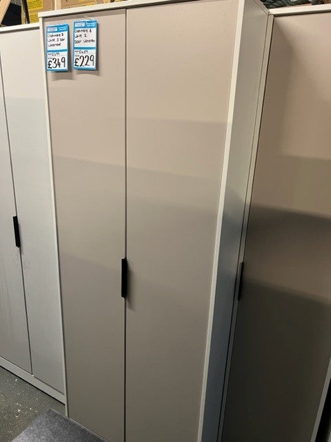Cashmere And White 2 Door Wardrobe