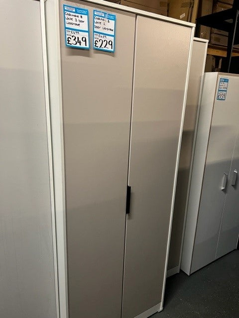 Cashmere And White 2 Door Wardrobe