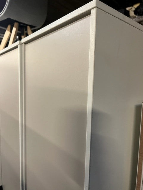 Cashmere And White 3 Door Wardrobe