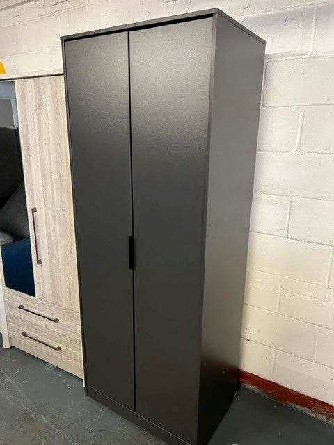 Graphite Grey 2 Door Wardrobe