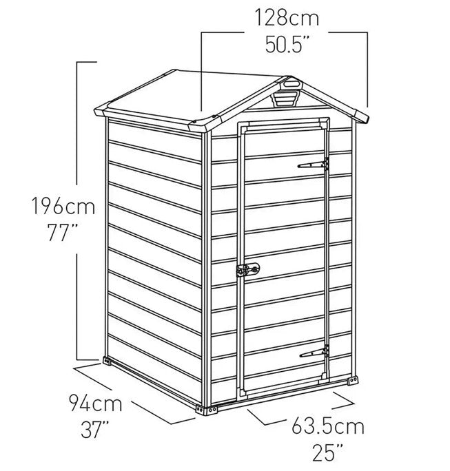Keter Manor 4x3ft Shed